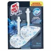 WC NET TAVOLETTA STYLE FIORI BLU 2PZ