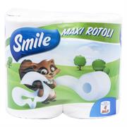 SMILE CARTA IGIENICA MAXI ROTOLO 4 ROTOLI 300 STRAPPI