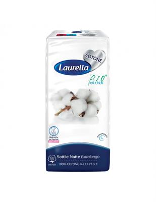 LAURELLA ASSORBENTI COTONE NOTTE DISTESO EXTRA LUNGO 14 PZ