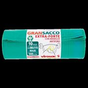 VIROSAC GRANSACCO 80X115 CM 140 LT 10 PZ VERDE LDPE