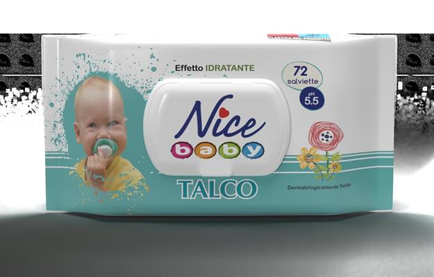 FRIA NICE SALVIETTE BABY TALCO 72 PZ C/COPERCHIO