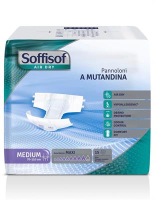 SOFFISOF PANN.MUTANDINA AIR DRY ADULTI ASSORB.9 MEDIUM 15PZ