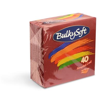 BULKYSOFT TOVAGLIOLO 2 VELI 38X38 BORDEAUX 40 PZ EFF.TESSUTO