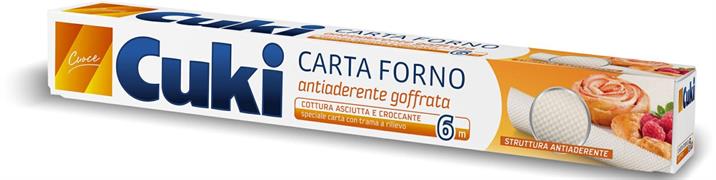 CUKI CARTA FORNO ANTIADERENTE GOFFRATA H 33 CM M 6 32013