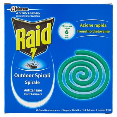 RAID SPIRALI ANTIZANZARE 10 PZ