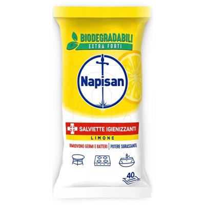 NAPISAN SALVIETTE MULTISUPERFICI IGIENIZZANTI LEMON 40PZ