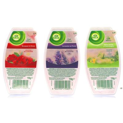 AIR WICK DEO AMBIENTE GELATTIVO MIX 4LAVAN+4BOUQUET+4MELAVERDE