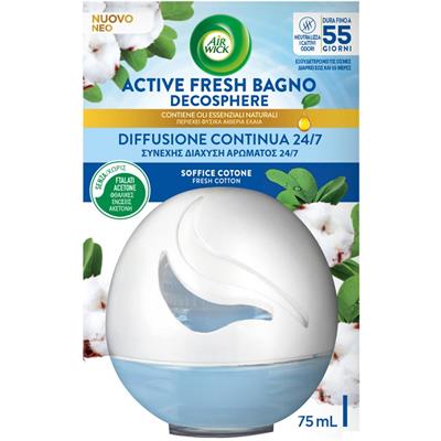 AIRWICK ACTIVEFRESH BAGNO SOFFICE COTONE 75ML