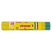 VIROSAC SACCOPRATICO 70X80 CM 80 LT 8 PZ GIALLO LDPE