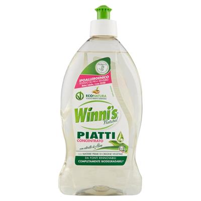 WINNI'S PIATTI LIQUIDO CONCENTRATO BERGAMOTTO ZENZERO 480ML