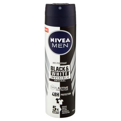 NIVEA DEO MEN INVISIBLE BLACK - WHITE SPRAY ML 150