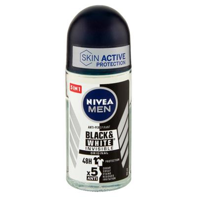 NIVEA DEO MEN INVISIBLE BLACK - WHITE ROLL-ON ML 50