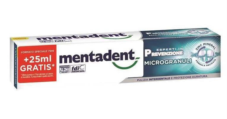 MENTADENT DENTIFRICIO MICROGRANULI ML 75 + 25 ML