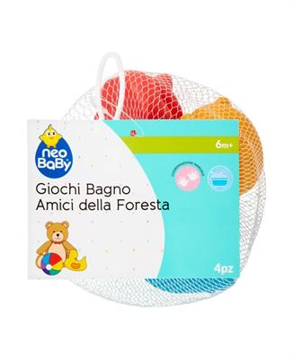 NEO BABY GIOCO BAGNO AMICI DELLA FORESTA X4 NB