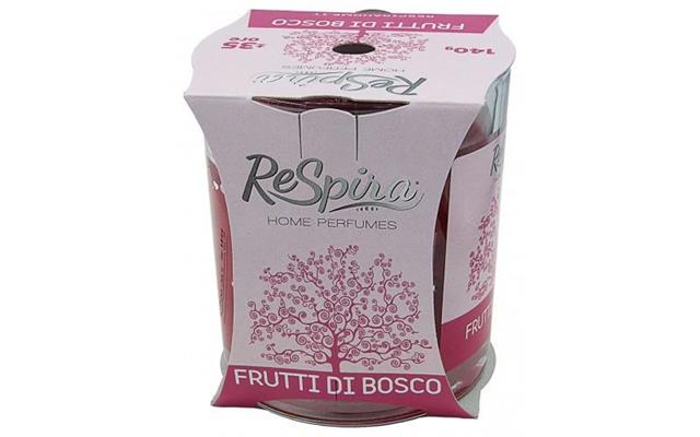 RESPIRA CANDELA profumata FRUTTI di BOSCO