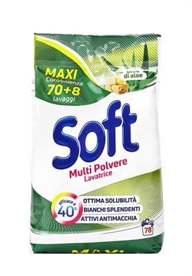 SOFT DETERSIVO BUCATO LAVATRICE POLVERE FRESCHEZZA LINFA DI ALOE