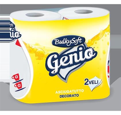 BULKYSOFT ASCIUGATUTTO 2 ROTOLI 2 VELI 85 STRAPPI DECORATO