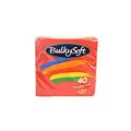 BULKYSOFT TOVAGLIOLO 2 VELI 38X38 ROSSO 40 PZ EFF.TESSUTO