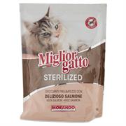 MIGLIORGATTO STERILIZED CROCCANTINI SALMONE DELIZIOSO 800GR