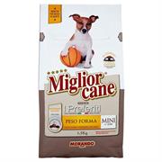 MIGLIORCANE I PREFERITI MINI PESO FORMA POLLO E RISO 1,5KGR