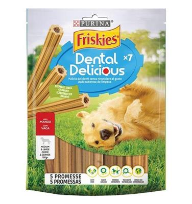 FRISKIES DENTAL DELICIOUS MEDIUM-LARGE 200G MANZO