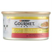 GOURMET GOLD DADINI CON TROTA E VERDURE IN SALSA CON VERDURE 85