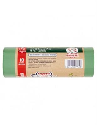 DOMOPAK SACCO VERDE 110LT CM70X105 CONDOMIN.AVVOLGI&CHIUDI 100%