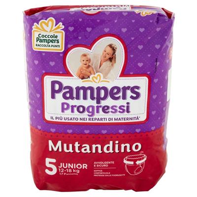 PAMPERS PANNOLINI PROGRESSI MUTANDINO JUNIOR X17