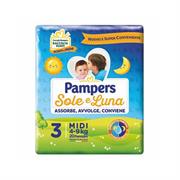 PAMPERS PANNOLINI SOLE E LUNA MIDI X20