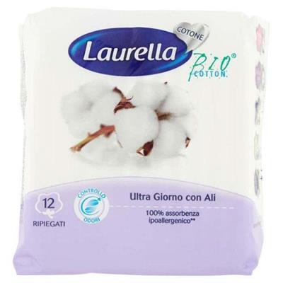 LAURELLA ASSORBENTI COTONE ULTRA ALI GIORNO 12 PZ