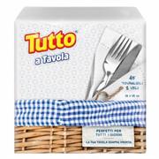 TUTTO TOVAGLIOLI A TAVOLA  38X38 2 VELI 45 PZ DECORATI EFF.TNT