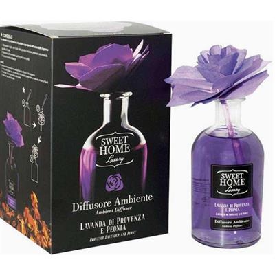 SWEET HOME LUXURY DEO.AMBIENTE C/ROSA VIOLA LAVANDA PROV.E PEONI