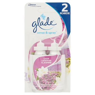 GLADE SENSE&SPRAY DOPPIA RICARICA LAVANDA 18MLX2