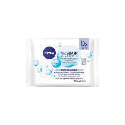 NIVEA SALVIETTINE STRUCCANTI CON ACQUA MICELLARE 3 IN 1