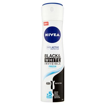 NIVEA DEO INVISIBLE BLACK - WHITEFRESH SPRAY ML 150