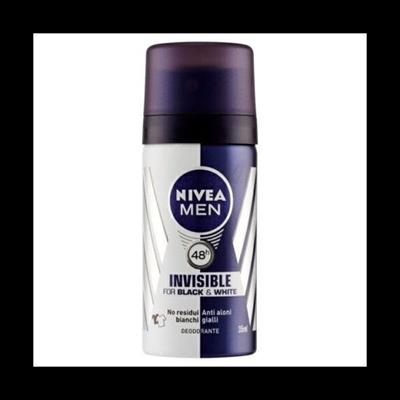 NIVEA MEN DEODORANTE SPRAY INVISIBLE BLACK&WHITE ML 35