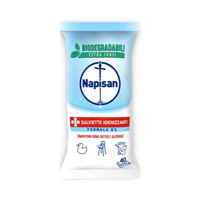 NAPISAN SALVIETTE MULTISUPERFICI IGIENIZZANTI 0% 40 PZ