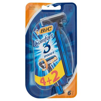 BIC RASOIO UOMO COMFORT3 PIVOT 4+2 PZ