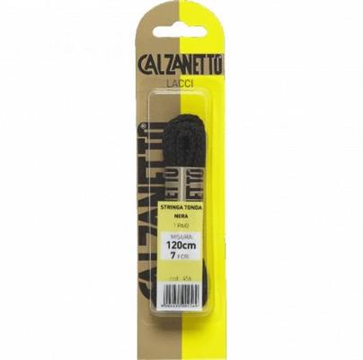 CALZANETTO STRINGA TONDA 1 PAIO NERO 120 CM