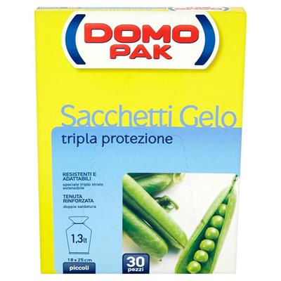 DOMOPAK GELO PICCOLO CM 18X25 LT 1.3 30PZ 8612