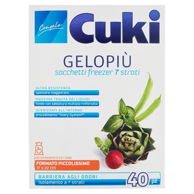 CUKI GELOPIU' PICCOLISSIMI 7 STRATI CM17X22 LT 0.7 40PZ 200030