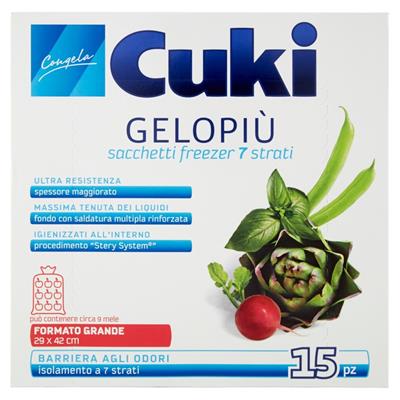 CUKI GELOPIU' GRANDI 7 STRATI CM29X42 LT 6.0 15PZ 200136