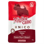 MIGLIORCANE UNICO DELICATO PATE' VITELLO BUSTA 100GR