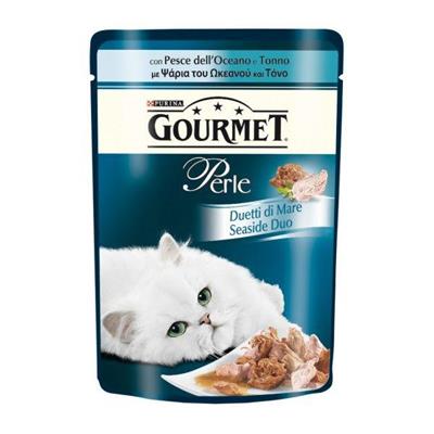 GOURMET PERLE PERLE DUETTI PESCE DELL'OCEANO E TONNO 85 G