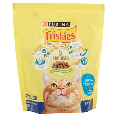 FRISKIES GATTI STERILIZZATI SALMONE E VERDURE 375G