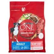 PURINA ONE MEDIUM/MAXI ADULT RICCO IN MANZO E RISO 2,5KG