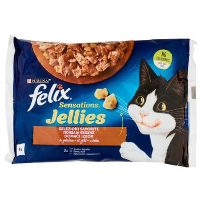 FELIX SENSATIONS JELLIES SELEZIONI SAPORITE - (ANATRA/AGNELLO) 4