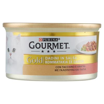 GOURMET GOLD DADINI IN SALSA CON TACCHINO E ANATRA 85 G