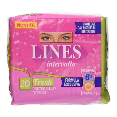 LINES INTERVALLO PROTEGGISLIP FRESH RIPIEGATI X20