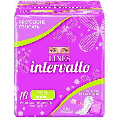 LINES INTERVALLO PROTEGGISLIP FRESH RIPIEGATI X16